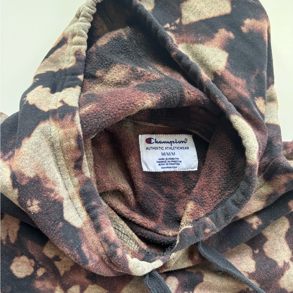 Champion bleach died Pattern Hoodie - Picture 5 of 7